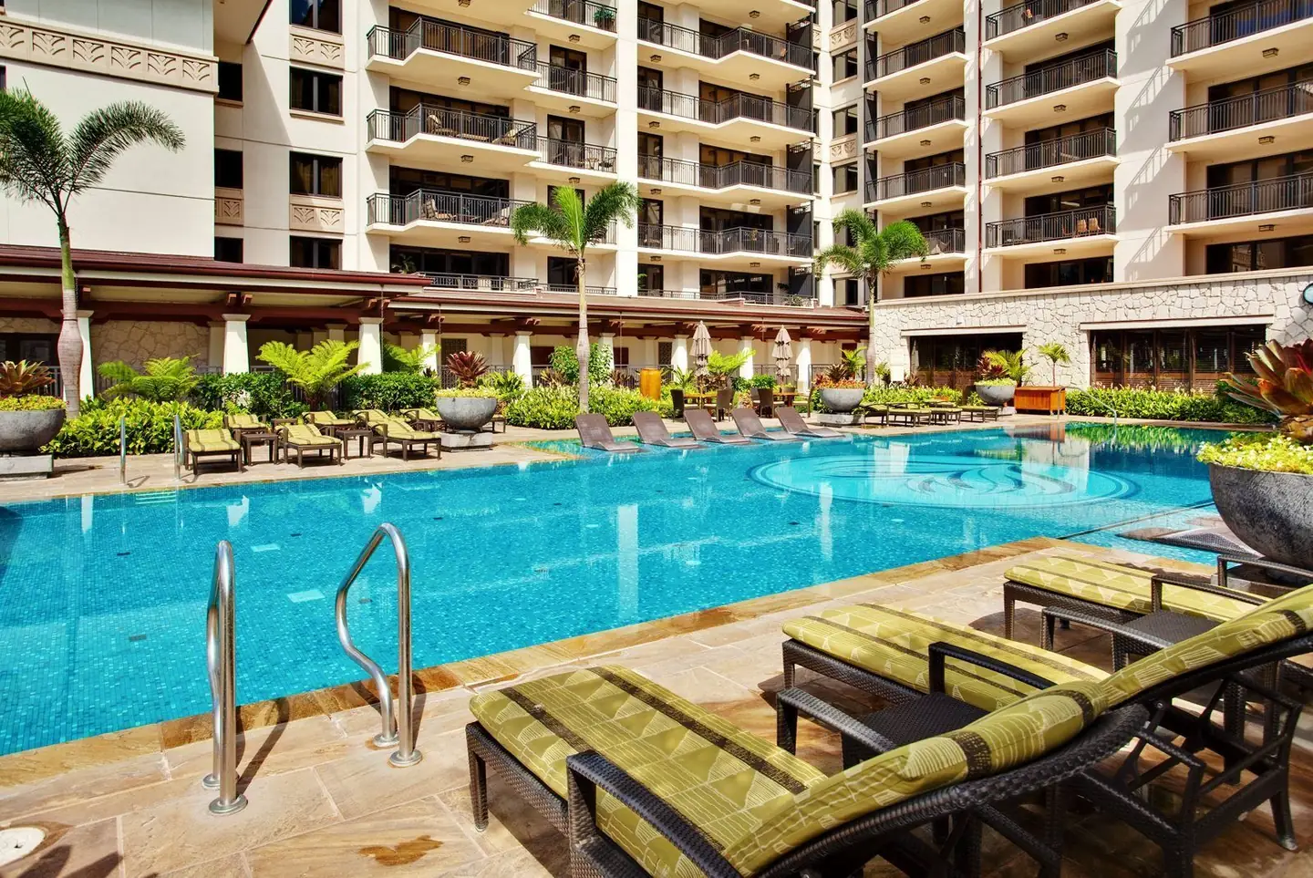 Main pool deck