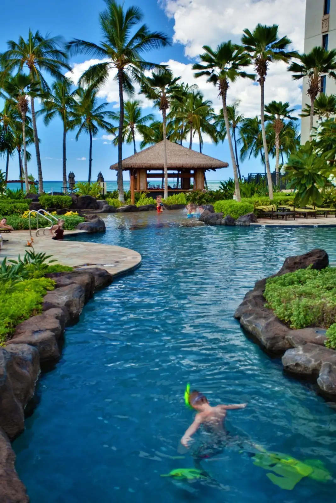 Lagoon-style pool