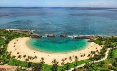 Honu Lagoon from above