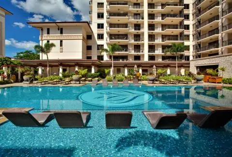 Main pool deck