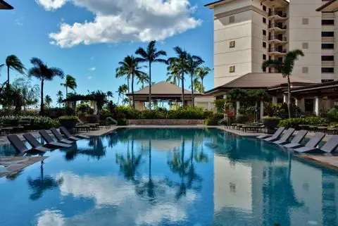 Main pool deck